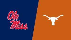Ole Miss at Texas on Oct 24, 2026 on the huge video wall at the Arc Light